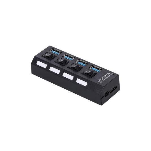 4-Port USB 3.0 HUB USB Splitter 4 Ports Expander with Switch