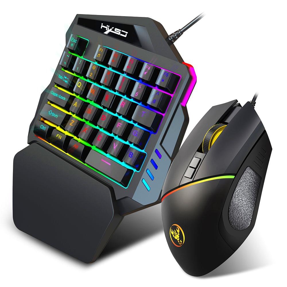 HXSJ A876+V100 Keyboard and Mouse Combo Wired Gaming