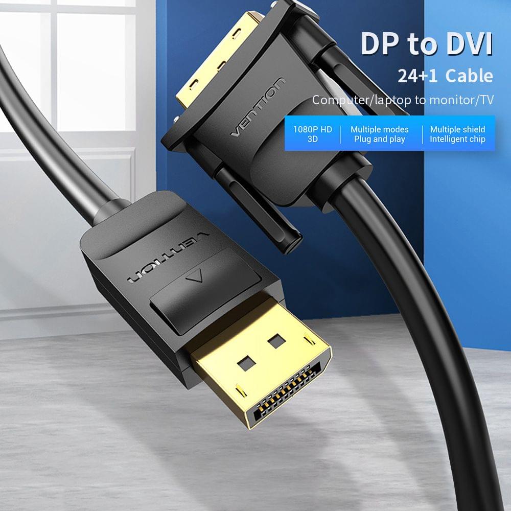 Vention HAFBF DP Display-port to DVI 24+1Pin Converter Cable - 1m