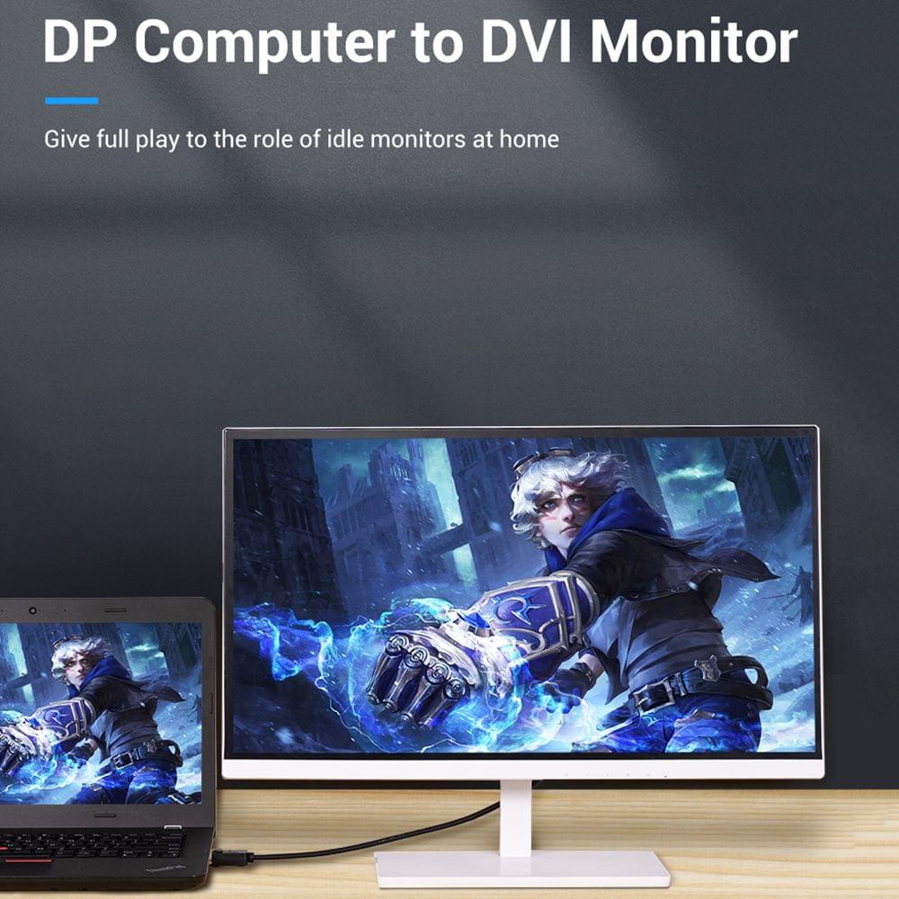 Vention HAFBF DP Display-port to DVI 24+1Pin Converter Cable - 1m