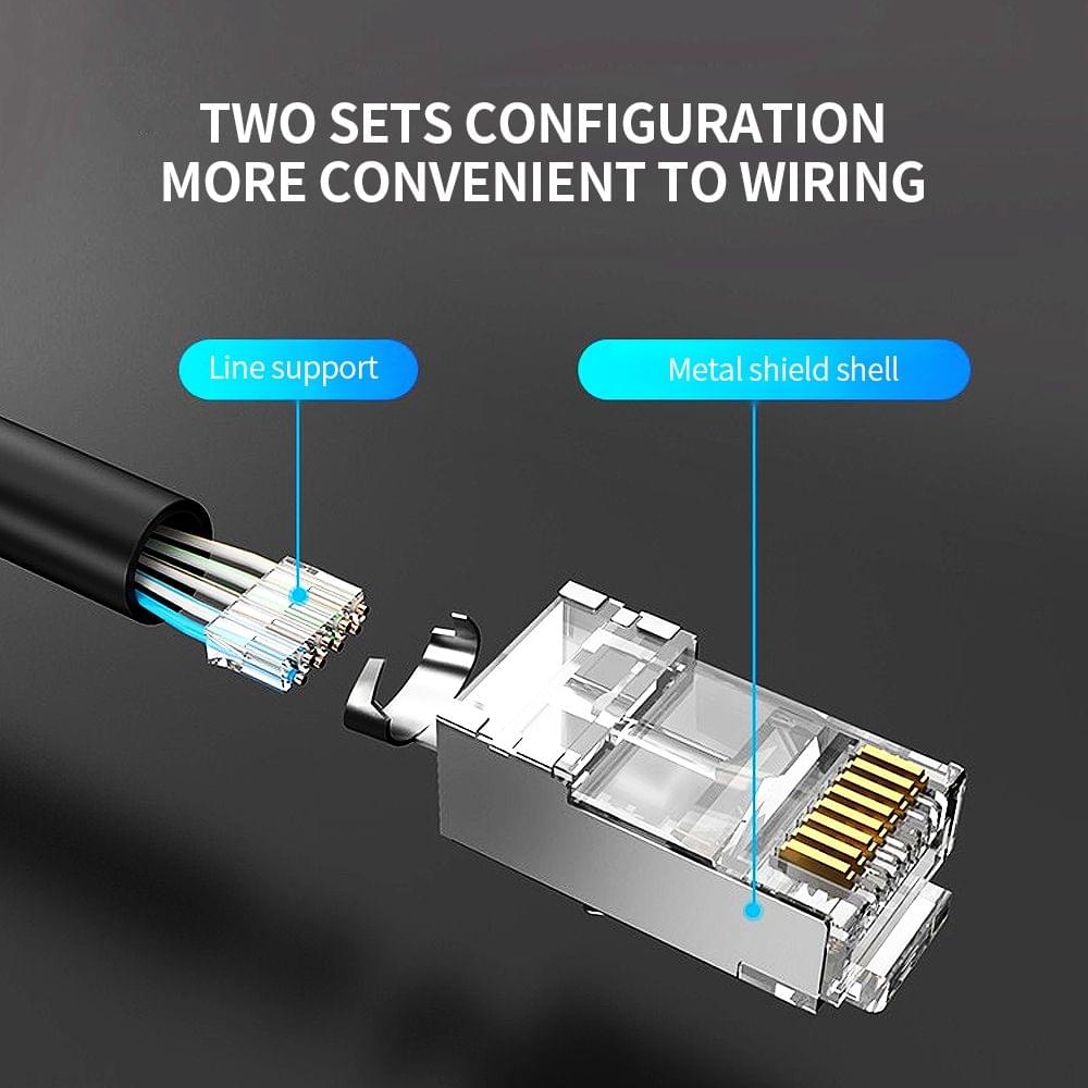 Vention IDER0-10 Cat.7 Network Connector RJ45 Modular Plug