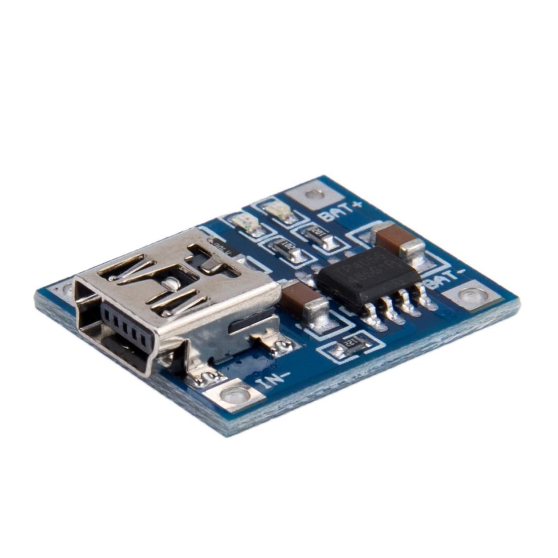 1A Lithium Battery Charging Protection Board Charger Module with Mini USB Port