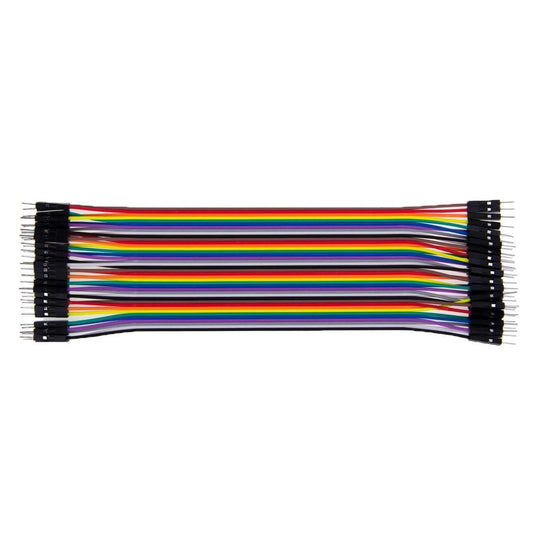 Multicolored  40 Pin Female to Female Breadboard Jumper Wires Ribbon Cable (Style3)