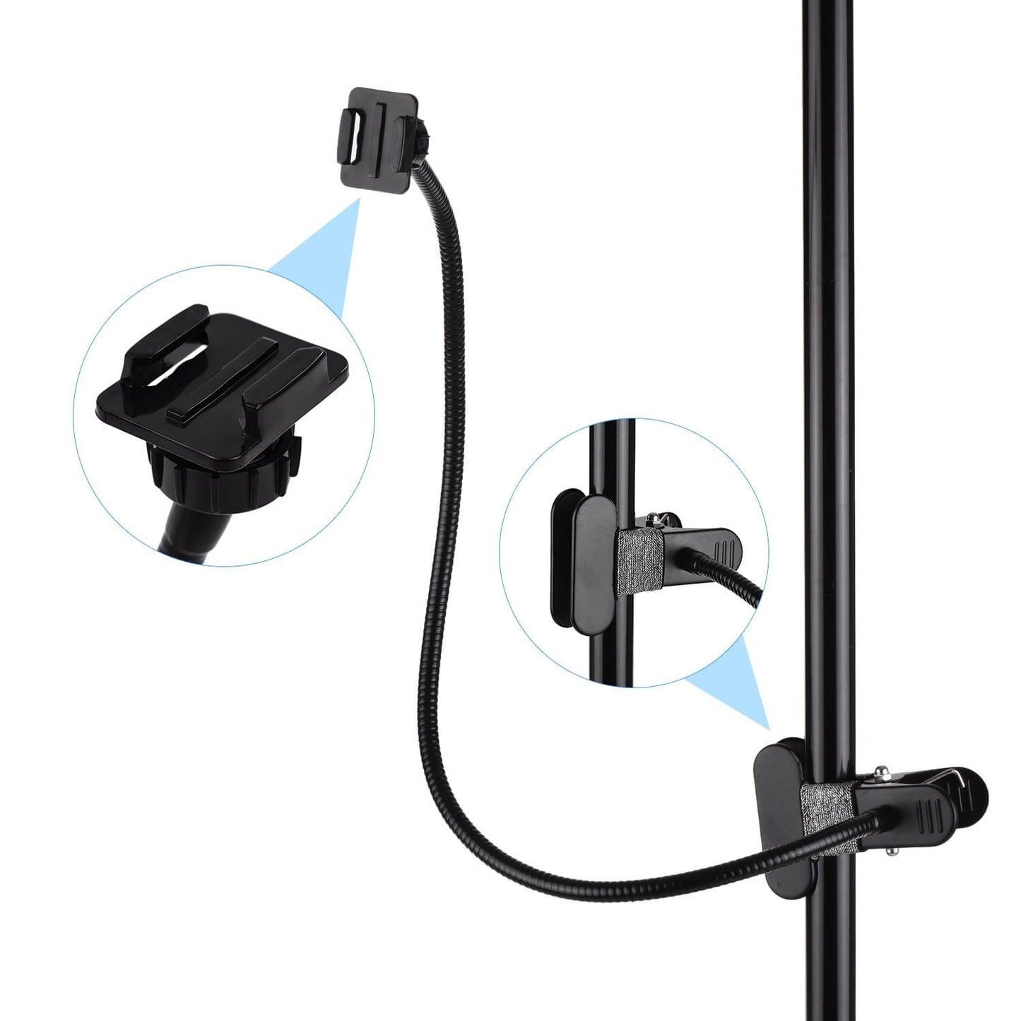 Andoer 27.2" Flexible Adjustable Shaft Long Arm Mount Clamp