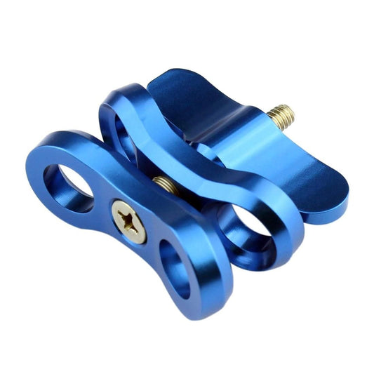 PULUZ Ball Clamp Close Hole Diving Camera Bracket CNC Aluminum Spring Flashlight Clamp for Diving Underwater Photography System (Blue)