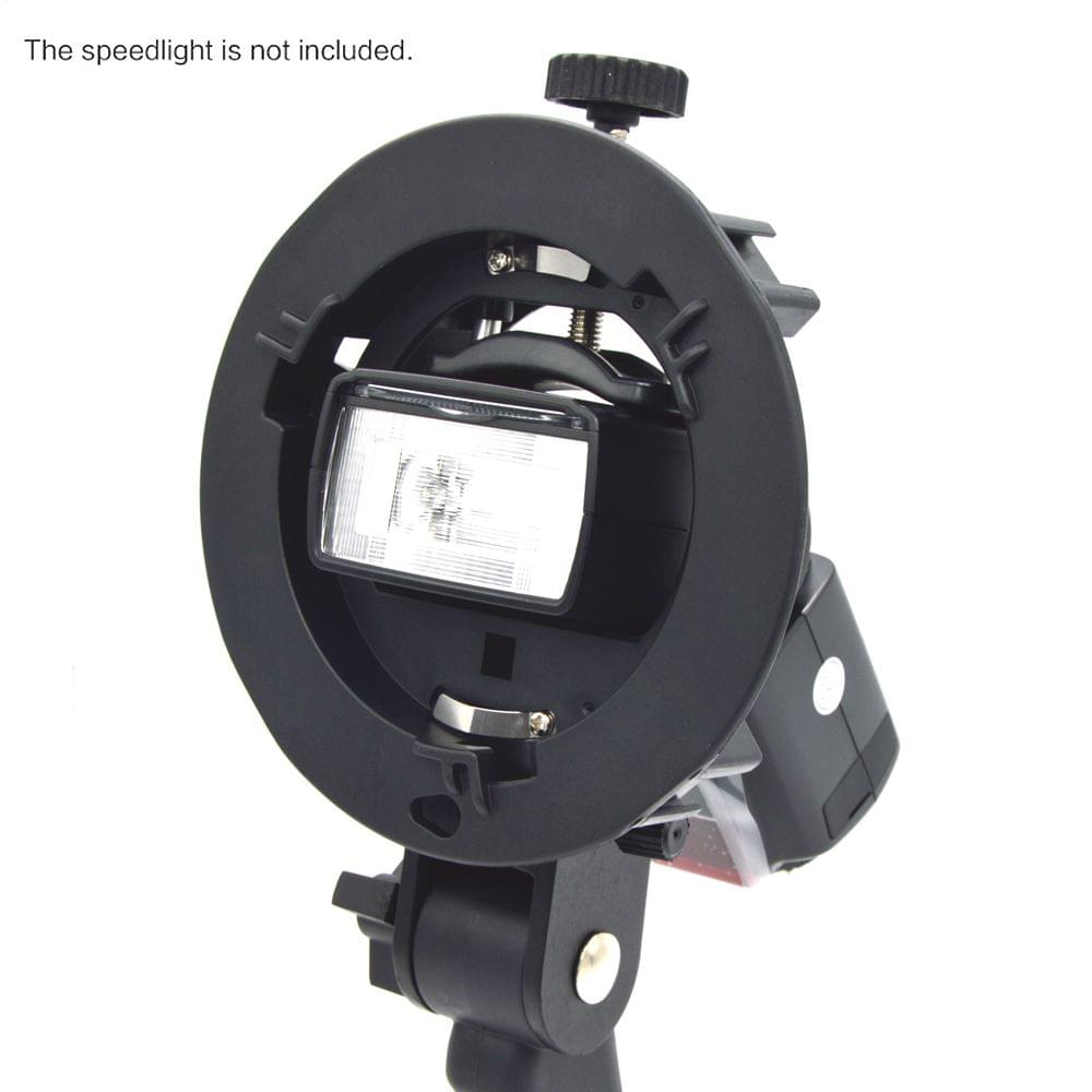 S-shaped Handheld Grip Portable Bowens Mount Speedlight