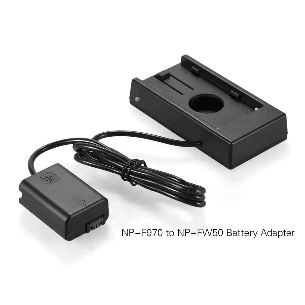 Andoer NP-F970 to NP-FW50 Battery Adapter Mount Plate for