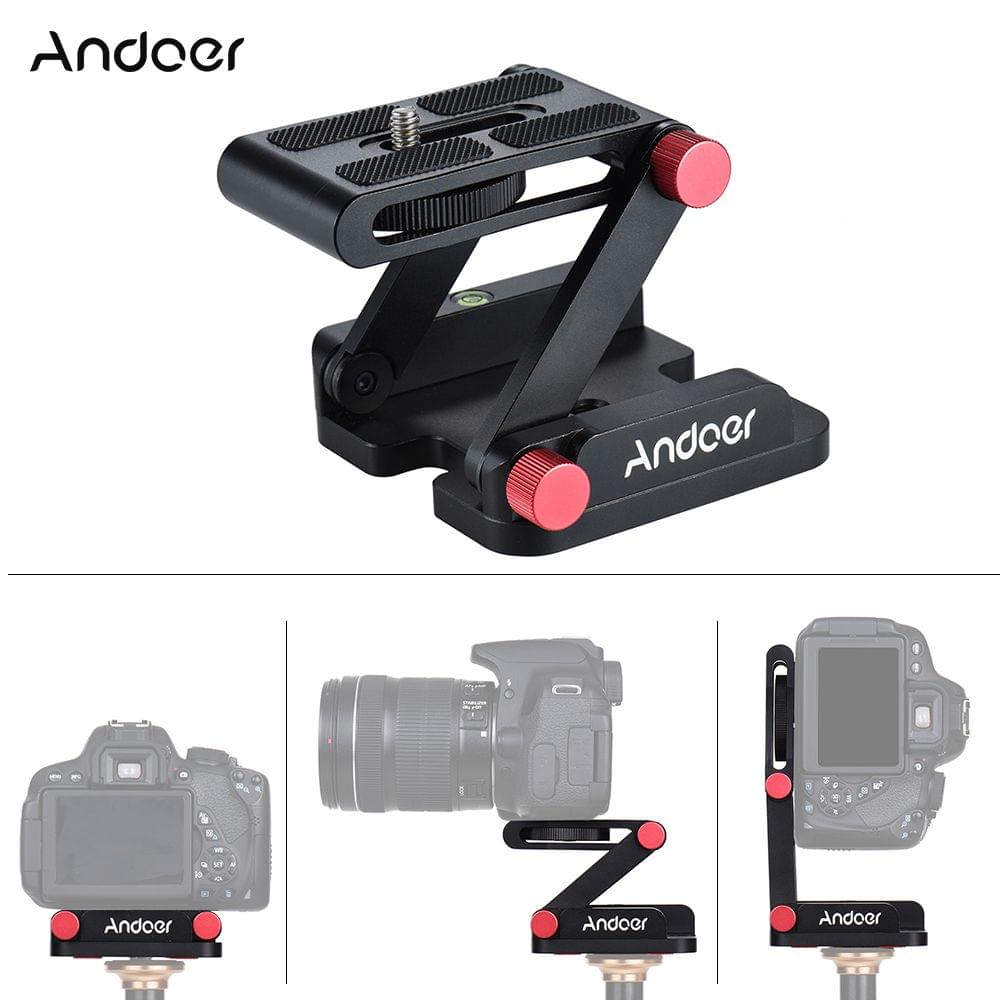 Andoer New Z-shaped Aluminum Alloy Foldable Camera Camcorder