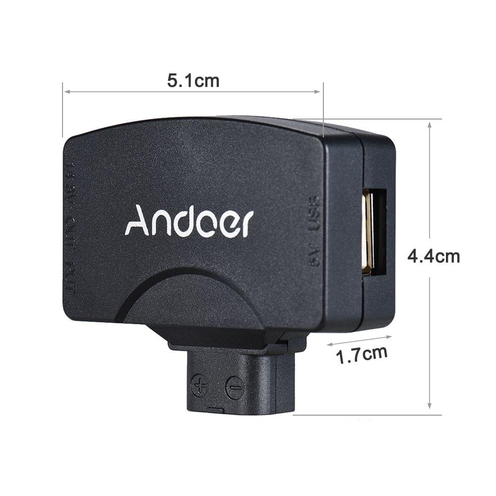 D-Tap to 5V USB Adapter Connector for V-Mount