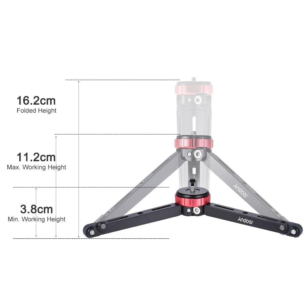 Andoer MT-01 Portable Aluminum Alloy Tabletop Tripod Mini