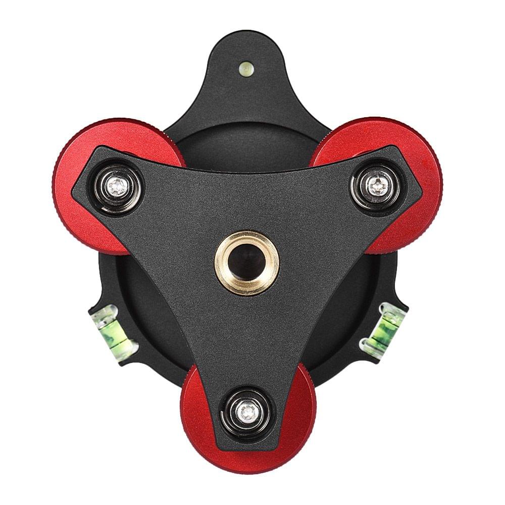 Andoer LP-64 Tripod Leveling Base Tri-wheel Precision