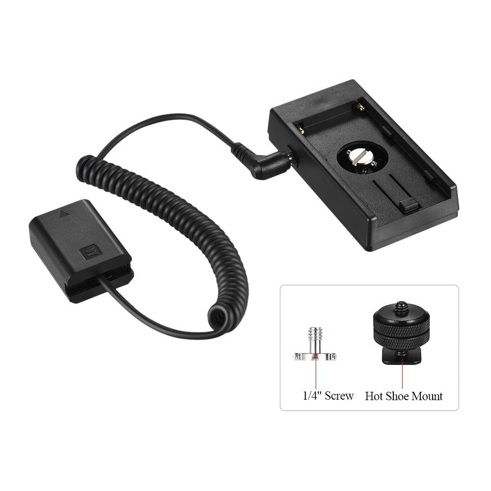 Andoer NP-F970 to NP-FW50 Dummy Battery Mount Plate Adapter - NP-FW50