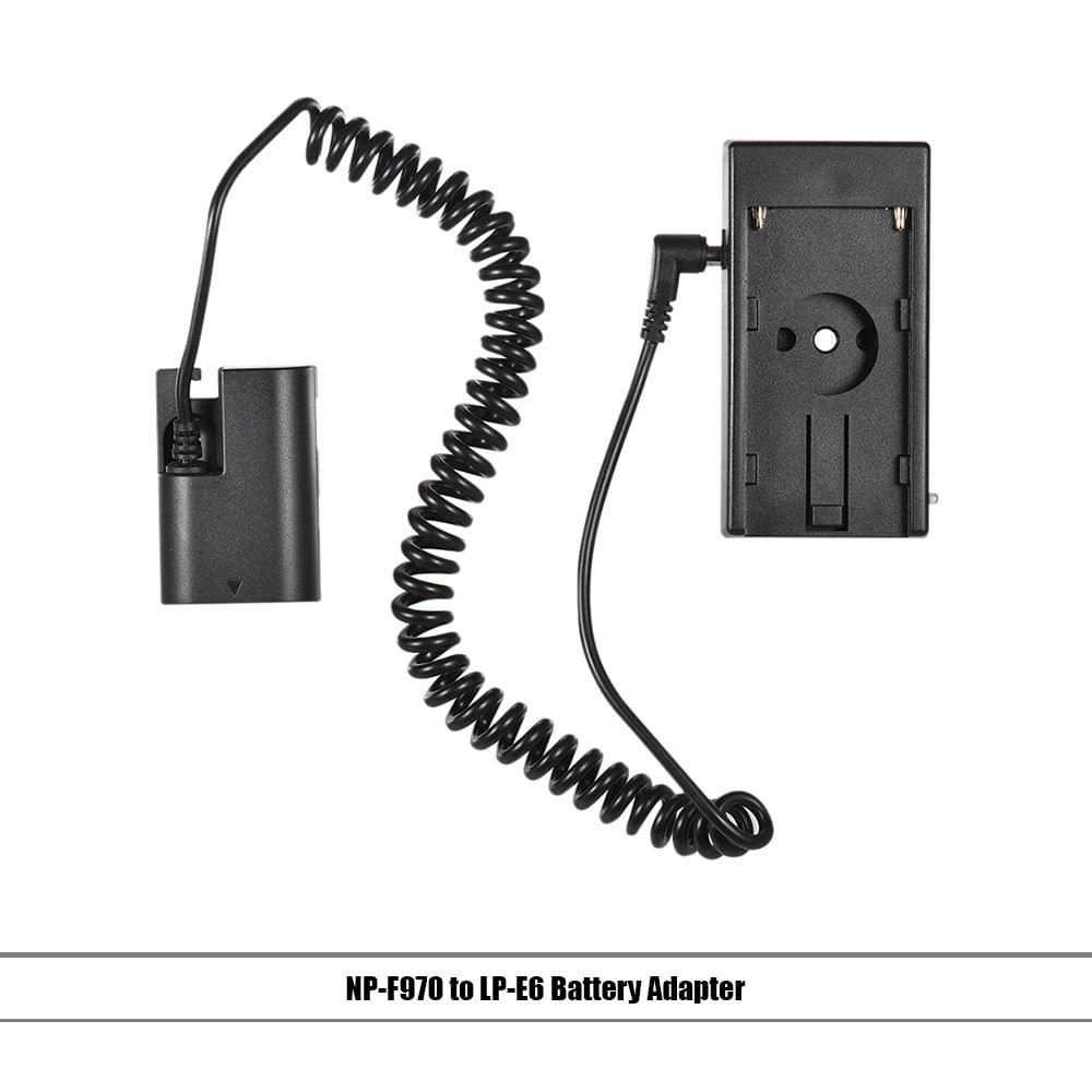 Andoer NP-F970 to LP-E6 Dummy Battery Plate Mount Adapter - LP-E6