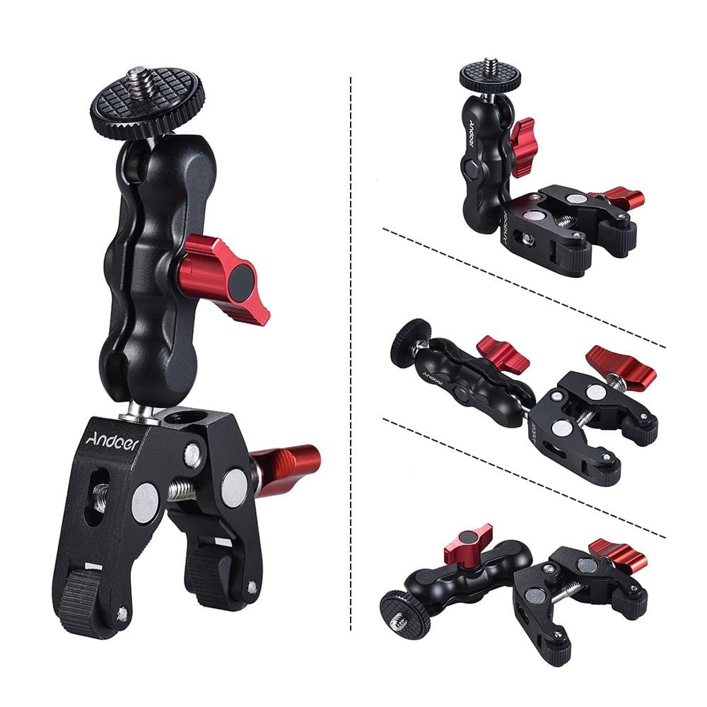 Multi-function Ball Head Clamp Ball Mount Clamp Magic - with magic arm