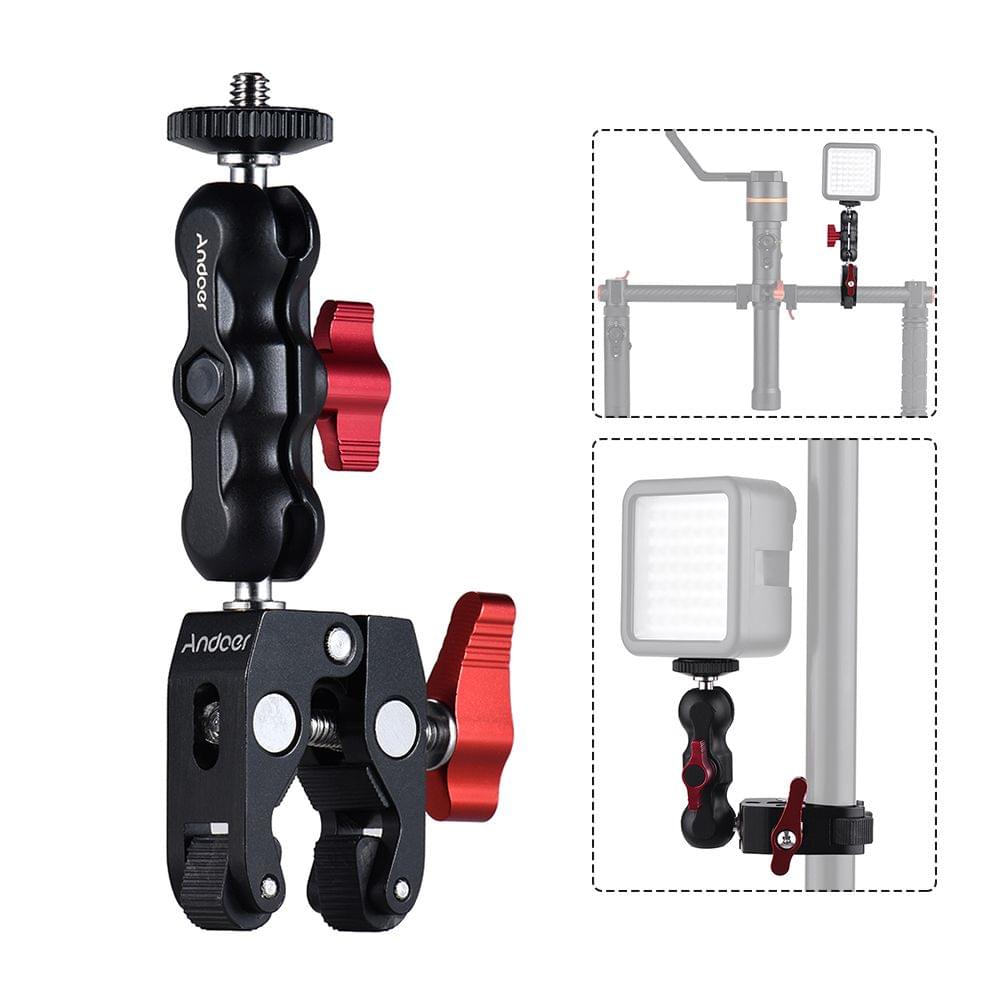 Multi-function Ball Head Clamp Ball Mount Clamp Magic - with magic arm