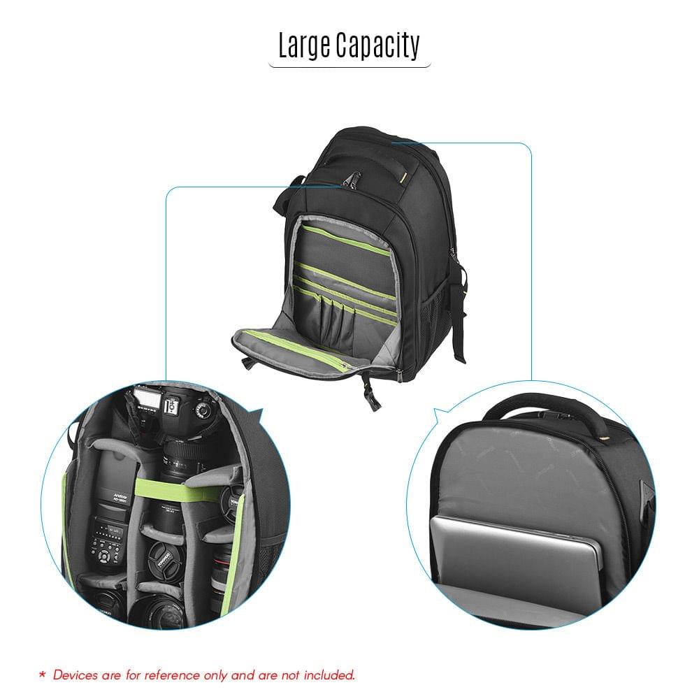 Professional Large Capacity DSLR Camera Backpack Waterproof