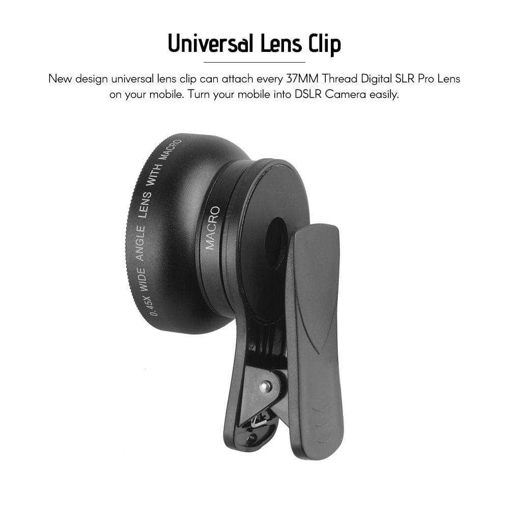 Uniqkart APL-0.45WM Phone Lens Kit 0.45X Super Wide Angle &