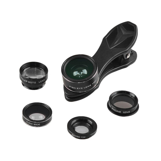 Uniqkart APL-DG5H 5 in 1 Cellphone Lens Kit 198? Fisheye Lens
