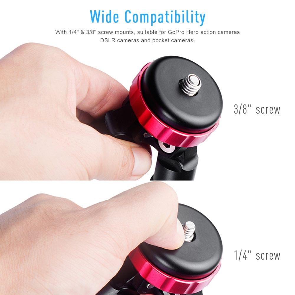 Manbily MT-02 Portable Aluminum Alloy Desktop Tripod