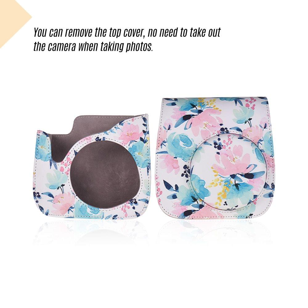 Andoer Camera Case Protective PU Leather Bag with Strap