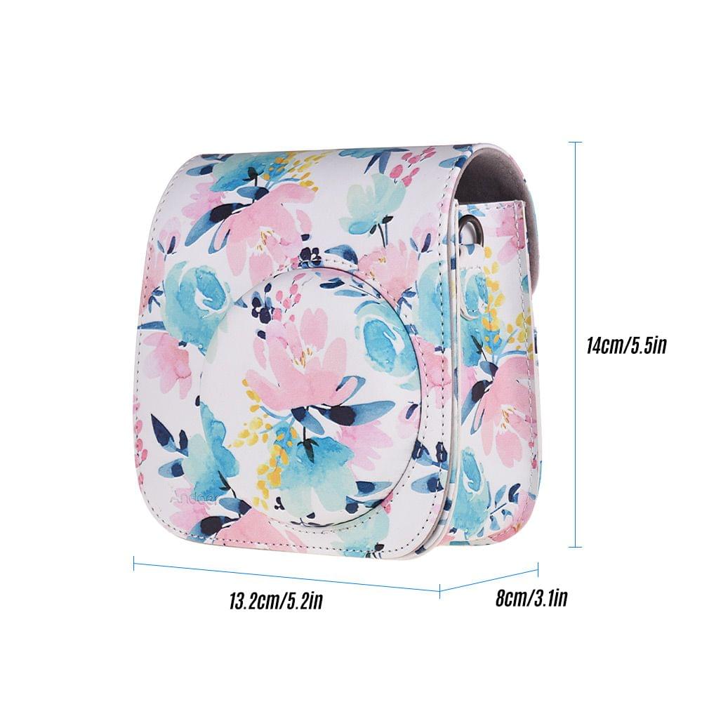 Andoer Camera Case Protective PU Leather Bag with Strap