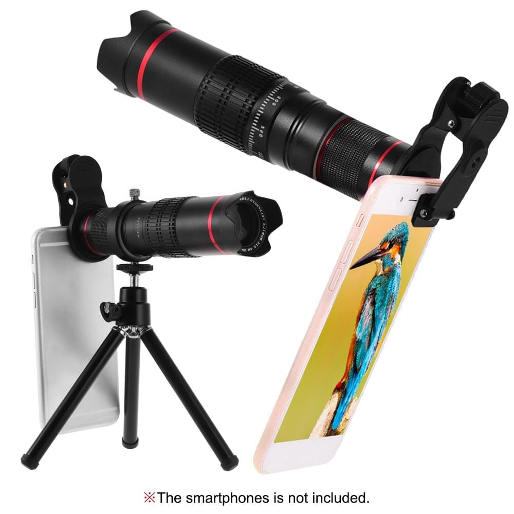Portable Clip-on Phone Camera Lens Kit 22X Zoom Telephoto