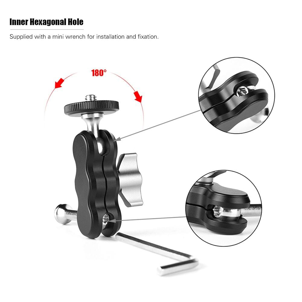 Multi-functional Aluminium Alloy Arm Mount Clamp Adapter CNC
