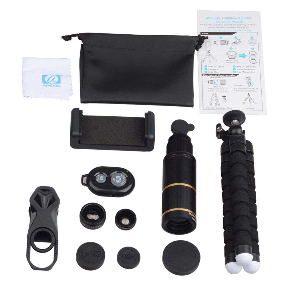 Uniqkart APL-JS16XBZJ5 Multifunction 4in1 Phone Lens Kit 16X