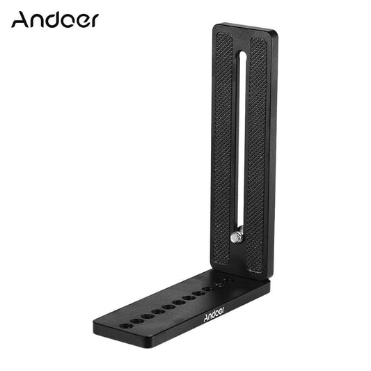Andoer Aluminium Alloy Universal L-Shape Plate Bracket