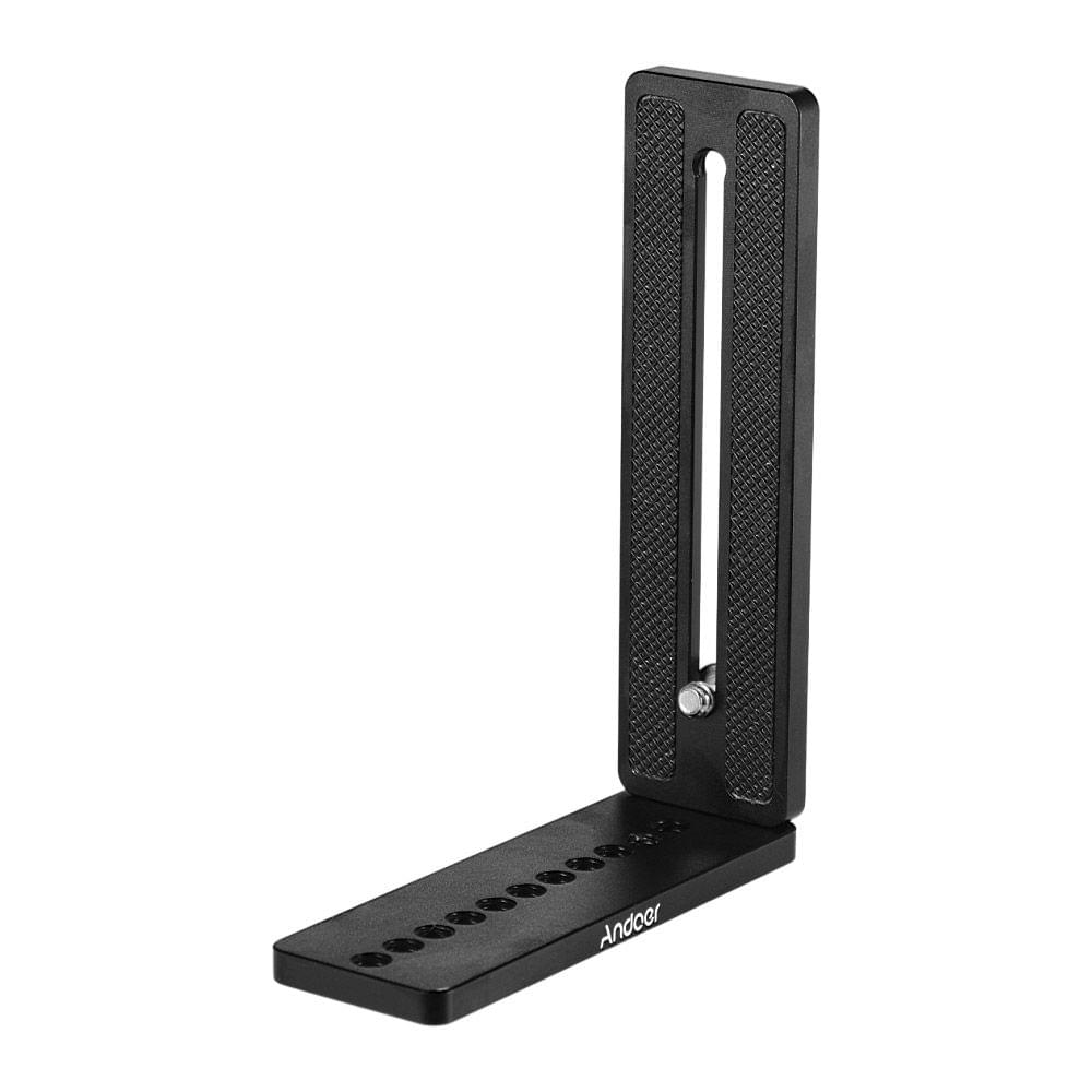Andoer Aluminium Alloy Universal L-Shape Plate Bracket
