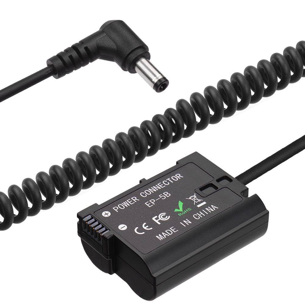 Andoer EN-EL15 Dummy Battery Pack DC Coupler Connector - For Nikon EN-EL15