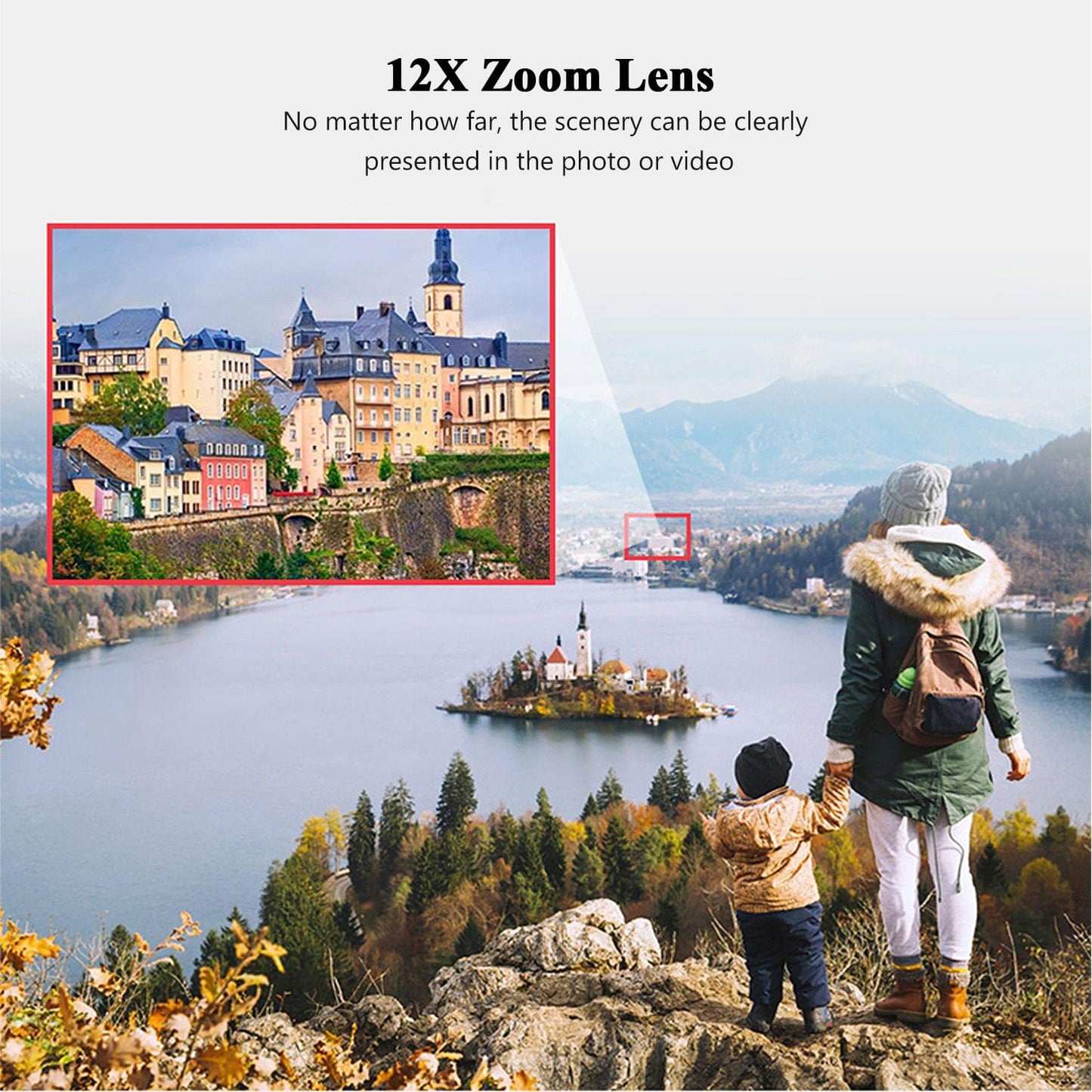 ORDRO TX-13 12X Ultra HD Monocular Telephoto Lens Telephoto