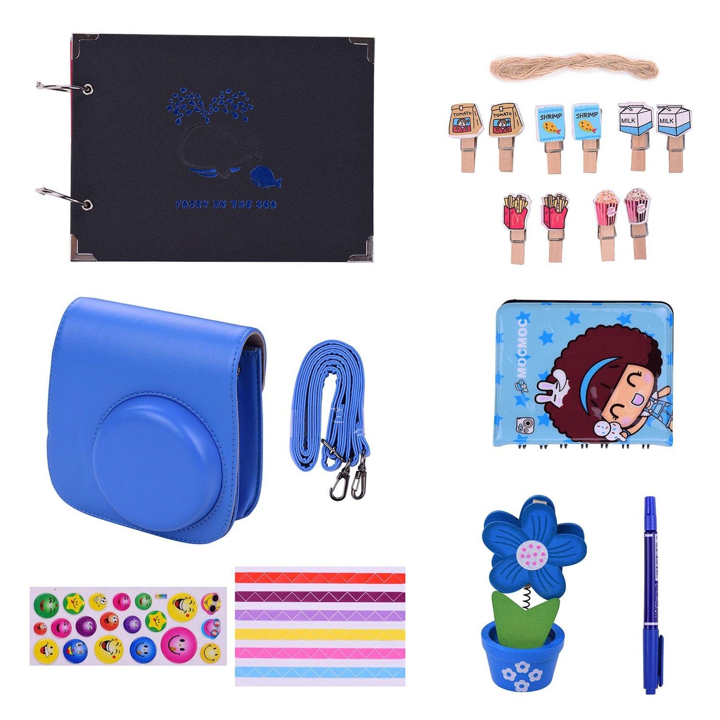 9-in-1 Instant Camera Accessories Bundle Kit for Fujifilm