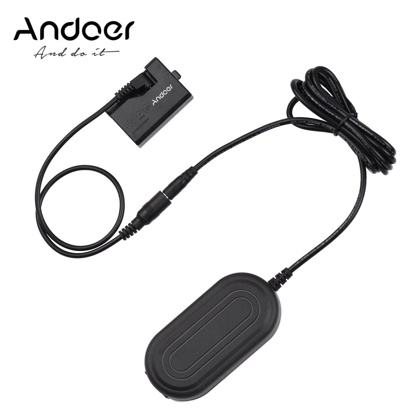 Andoer ACK-E10 AC Power Adapter Dummy Battery Coupler - EU Plug