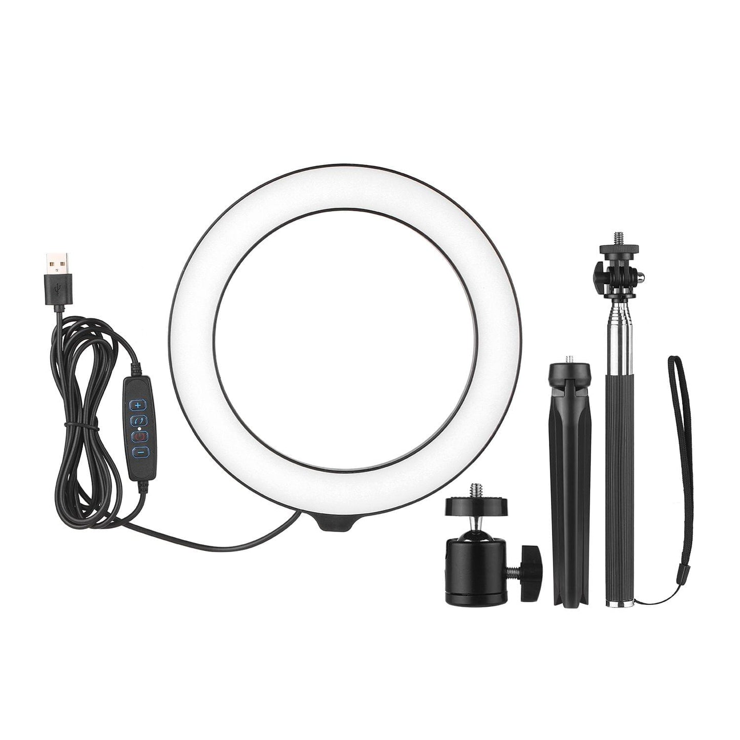 8inch Ring Light with Adjustable Tripod Stand Dimmable - Extendable