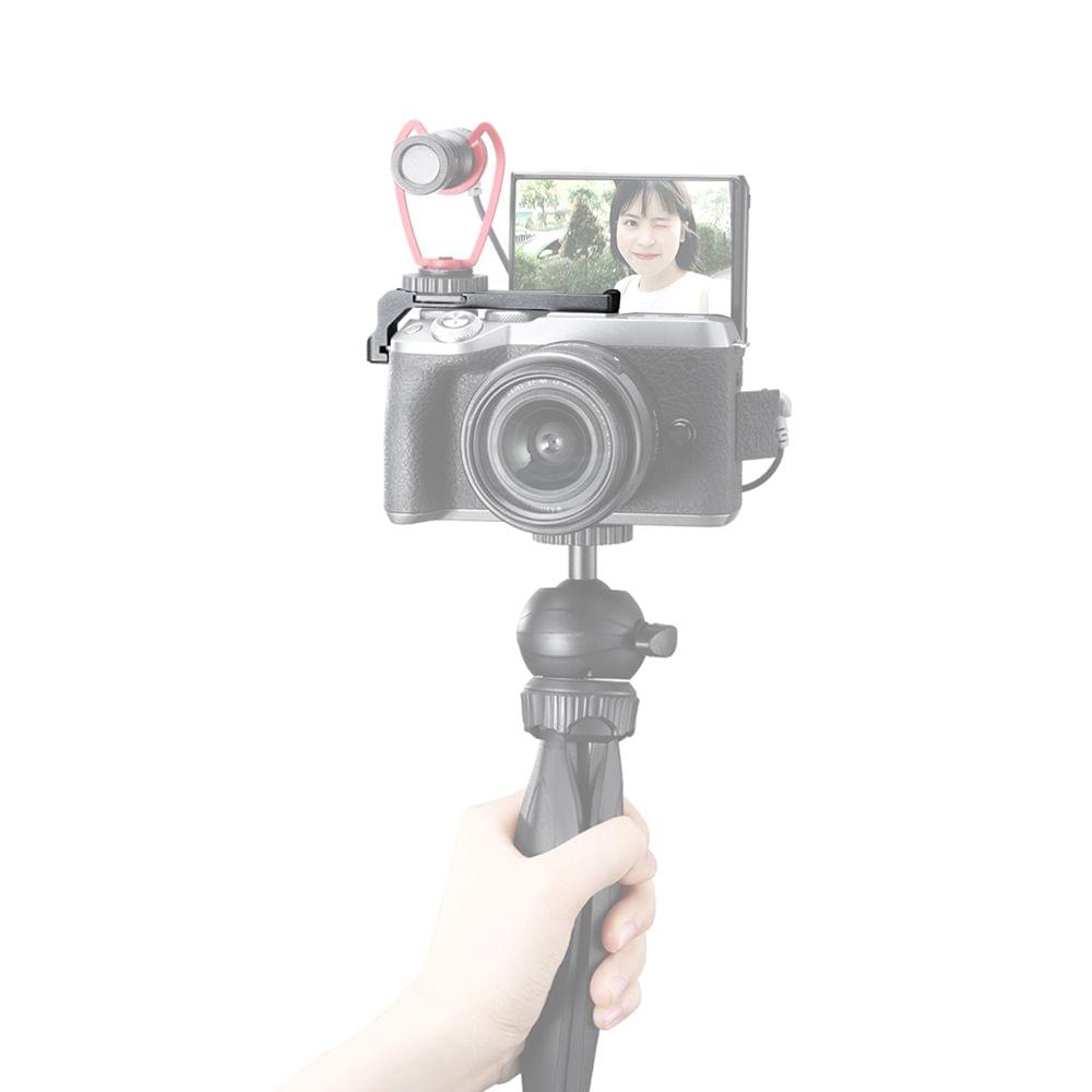 UURig R038 Double Cold Shoe Mount Bracket Extension Holder