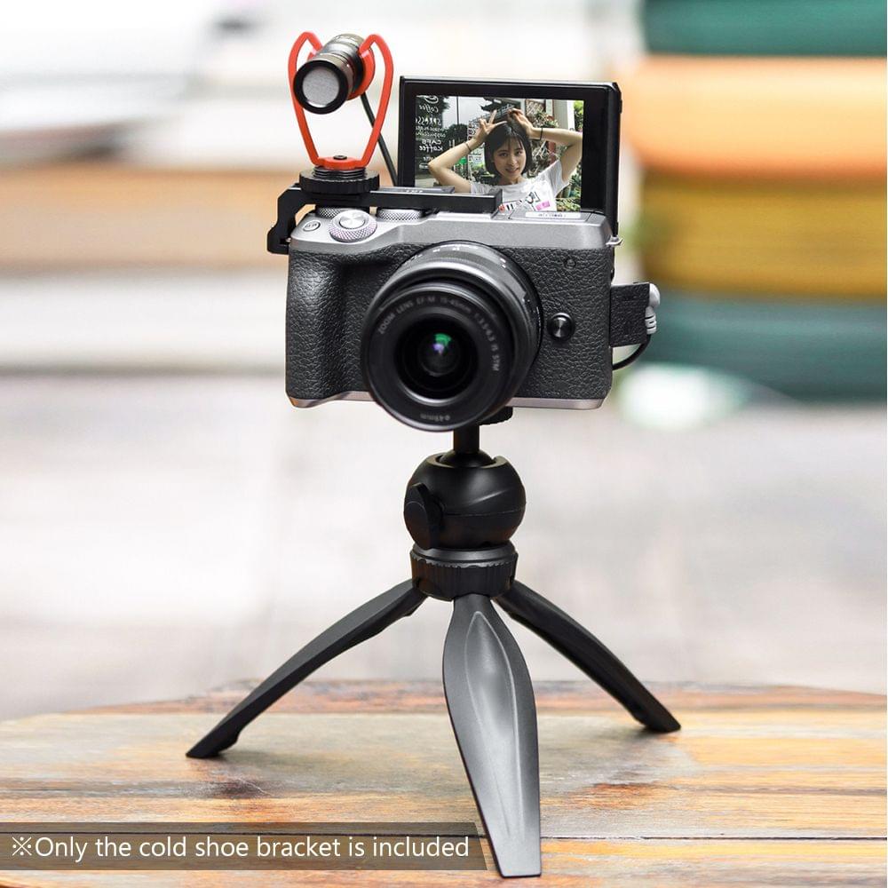 UURig R038 Double Cold Shoe Mount Bracket Extension Holder
