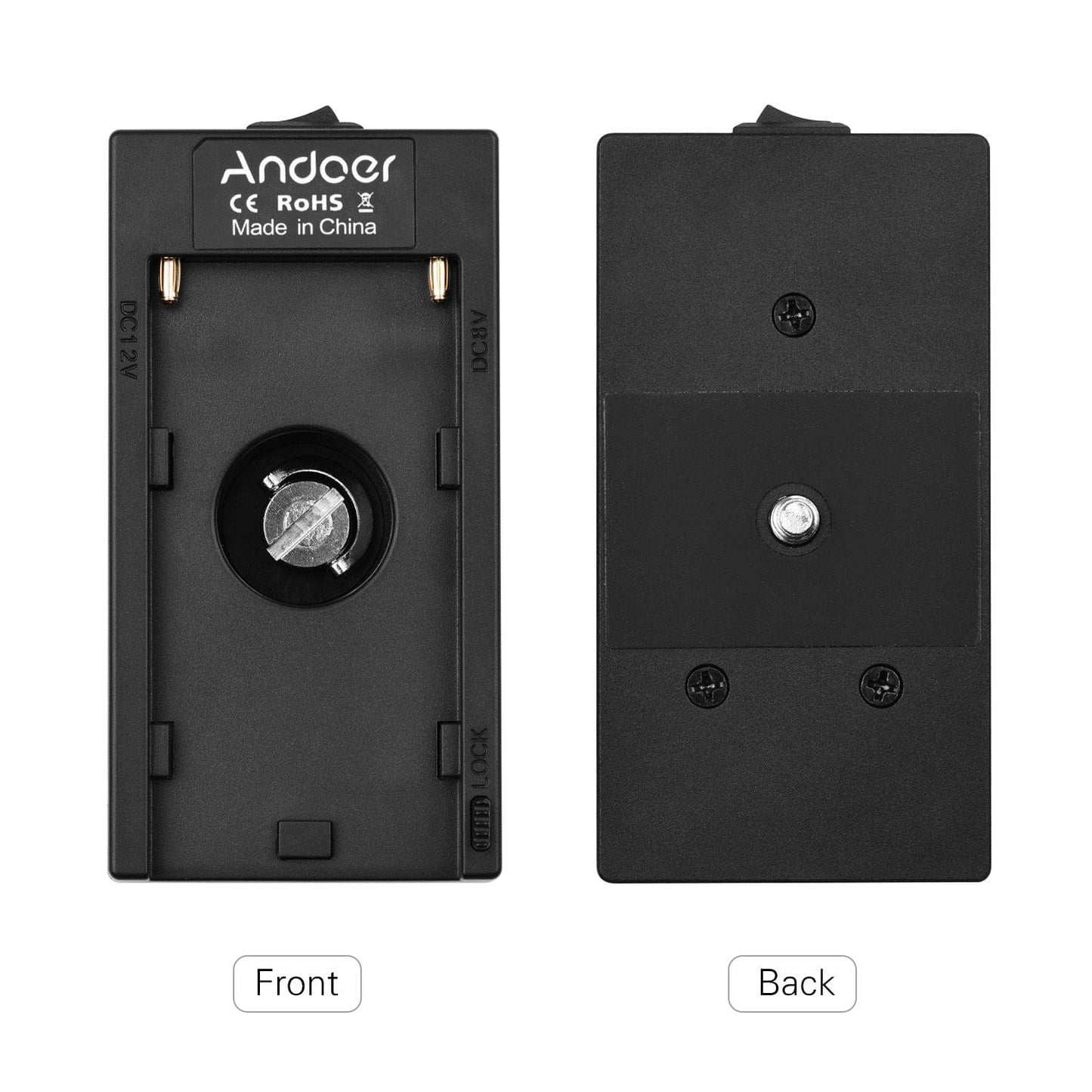 Andoer NP-F970 F750 Battery Plate Holder Adapter + EN-EL15 - EN-EL15