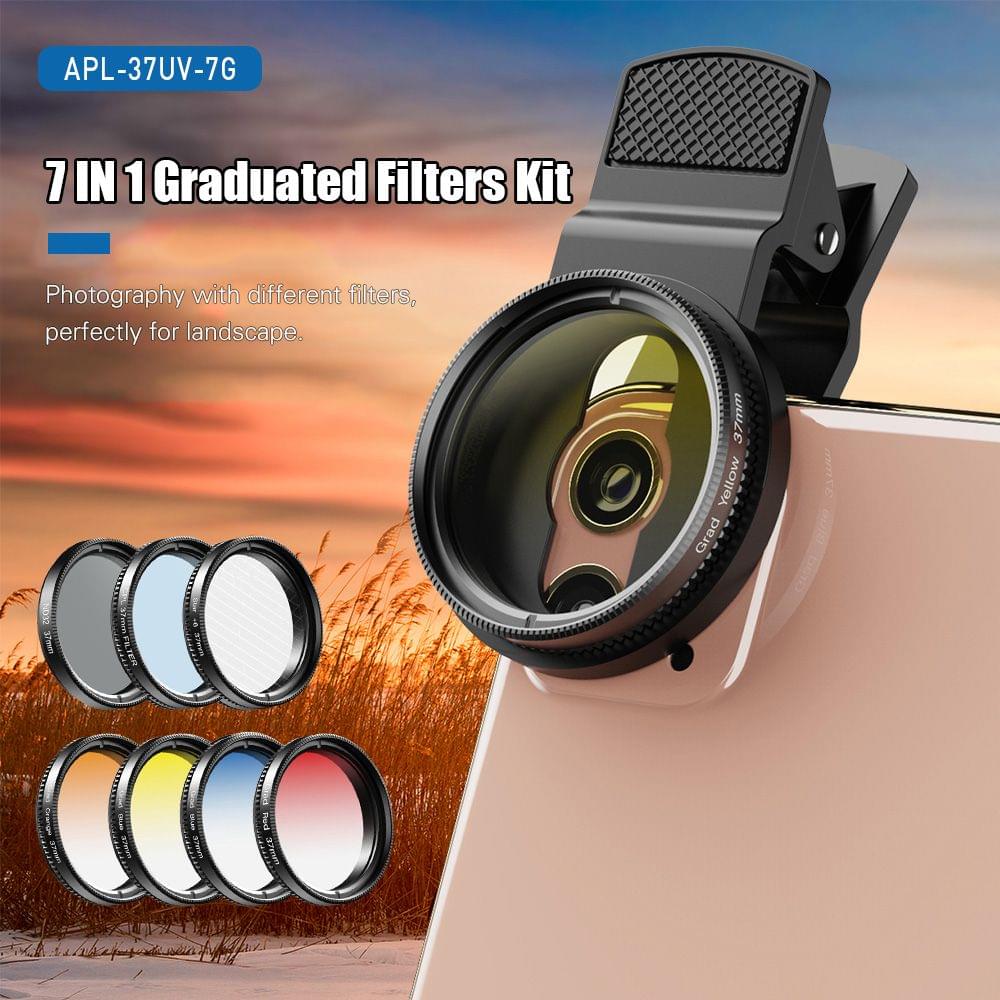 Uniqkart APL-37UV-7G Professional 7in1 Phone Graduated Lens