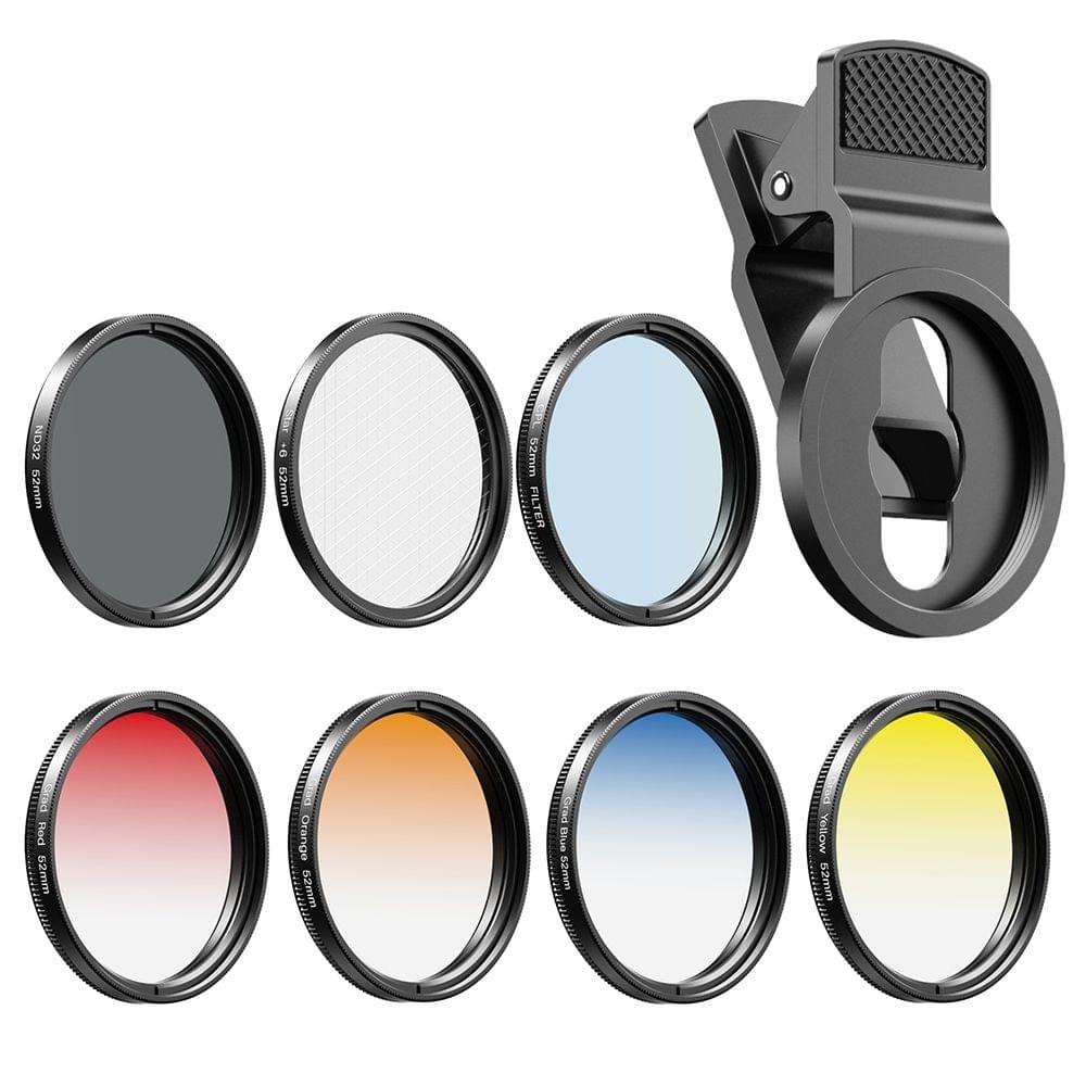 Uniqkart APL-52UV-7G 7in1 Lens Filter Kit 52mm ND32 Filter
