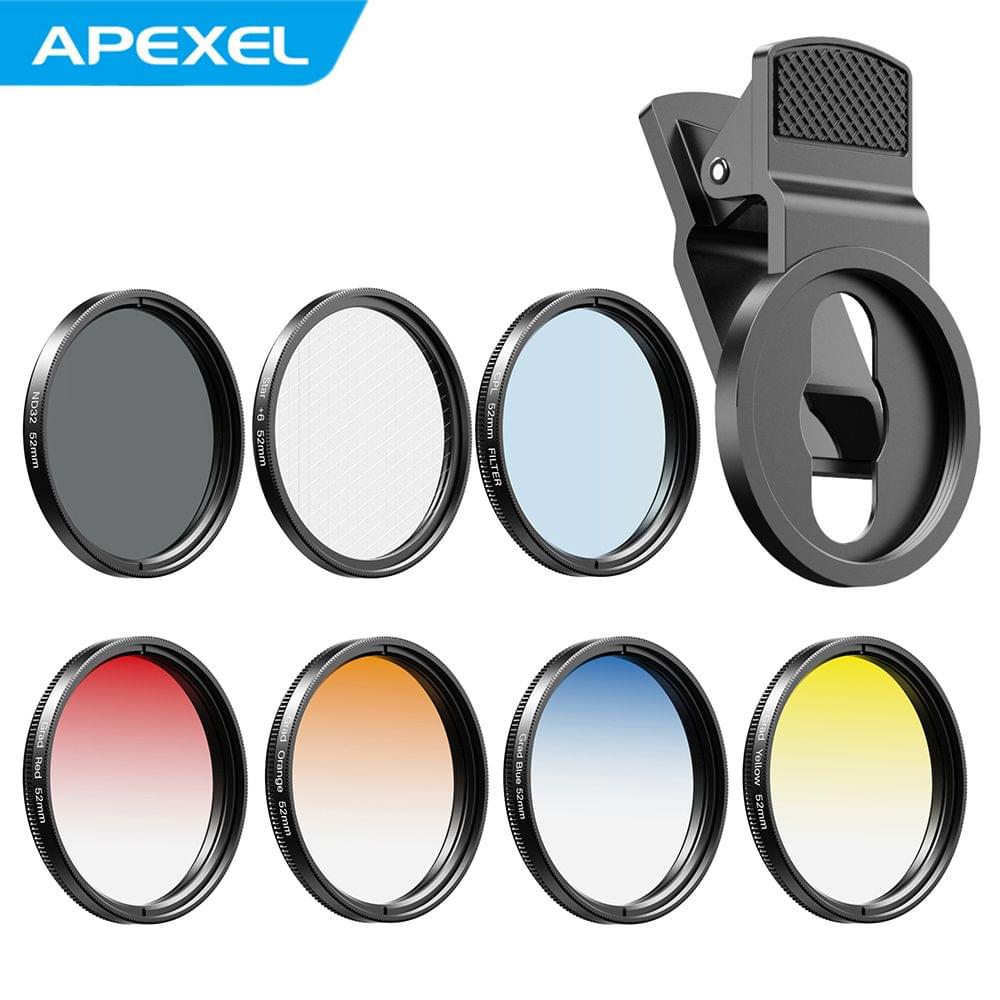 Uniqkart APL-52UV-7G 7in1 Lens Filter Kit 52mm ND32 Filter