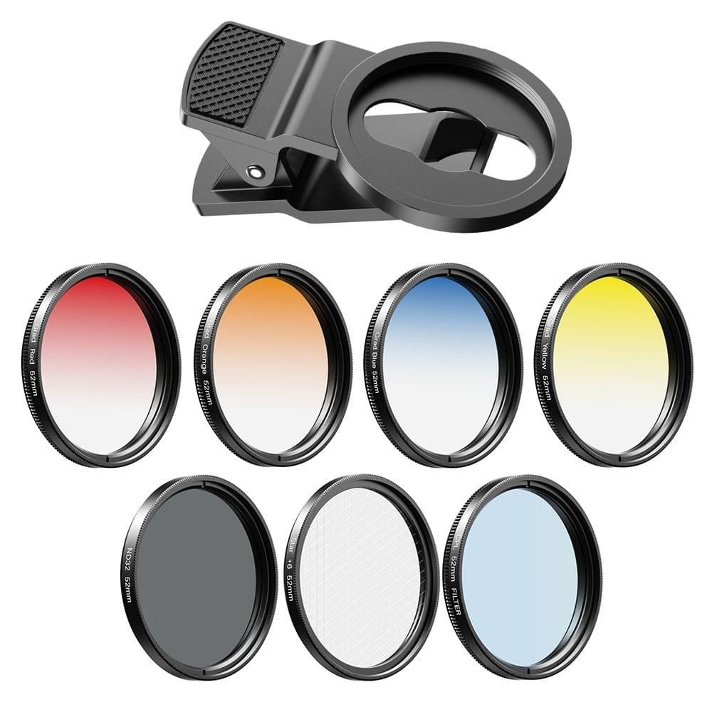 Uniqkart APL-52UV-7G 7in1 Lens Filter Kit 52mm ND32 Filter