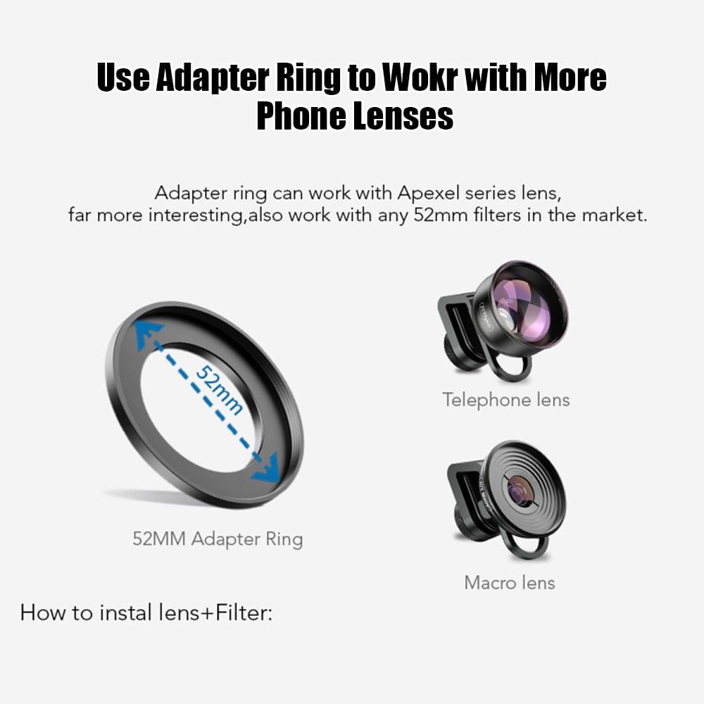 Uniqkart APL-52UV-7G 7in1 Lens Filter Kit 52mm ND32 Filter
