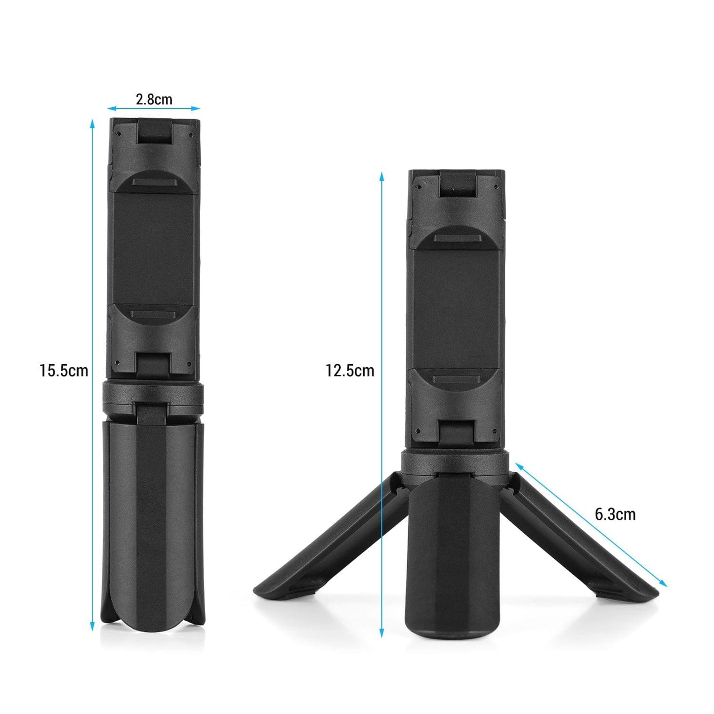 Mini Phone Holder Tripod Desktop Cell Phone Bracket Clamp