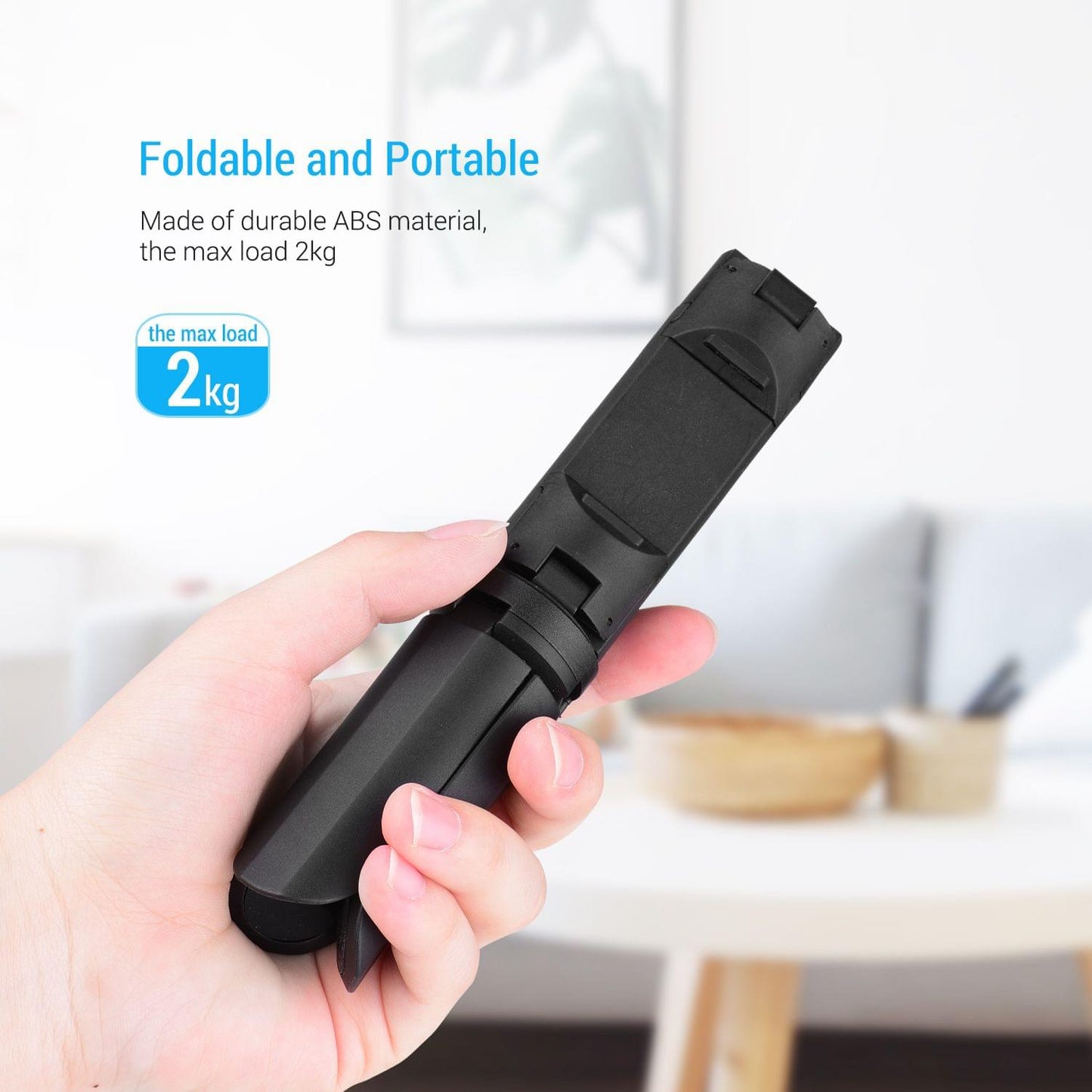 Mini Phone Holder Tripod Desktop Cell Phone Bracket Clamp