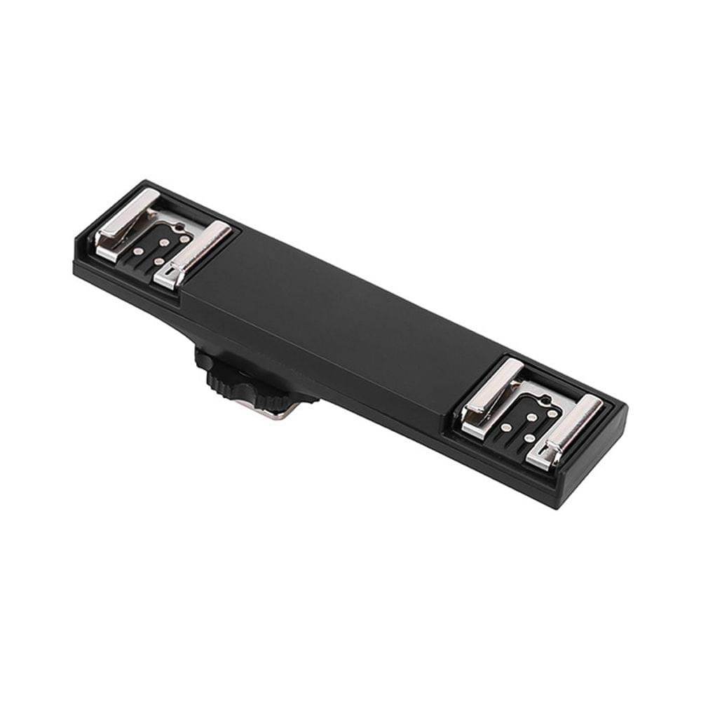 Hot Shoe Extension Bracket Stand with Dual Hot Shoe Mounts