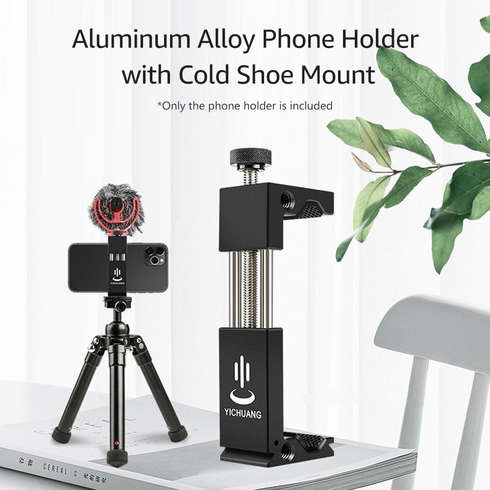 Metal Phone Holder Clamp Bracket Aluminum Alloy with Cold