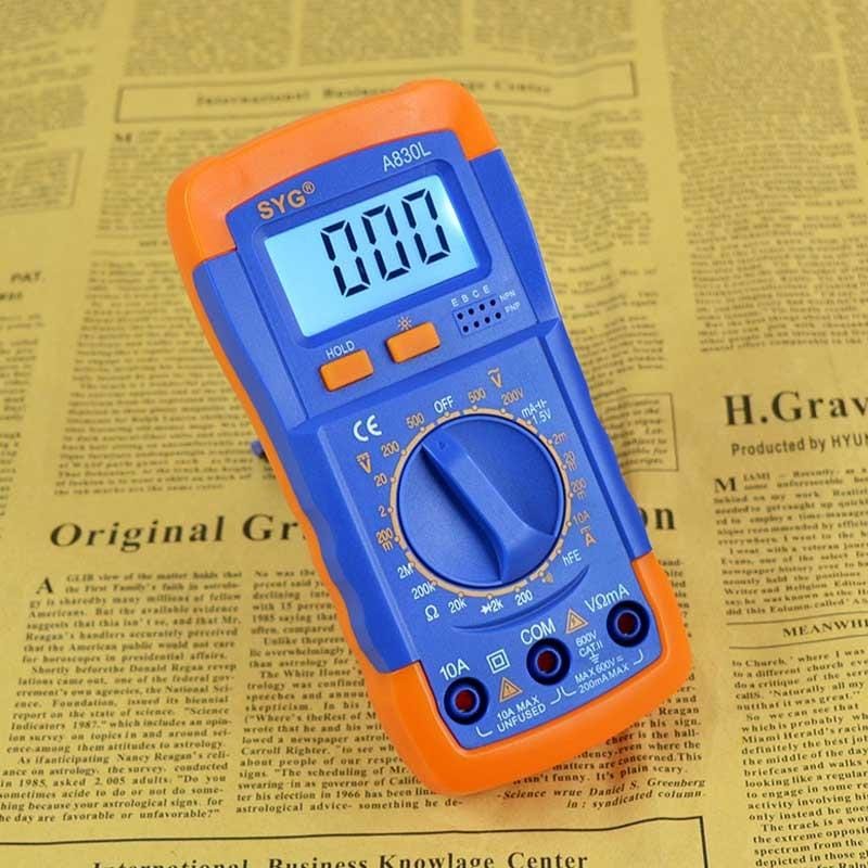 A830L Protection Luminous Multi-purpose Capacitance Meter Digital Multimeter