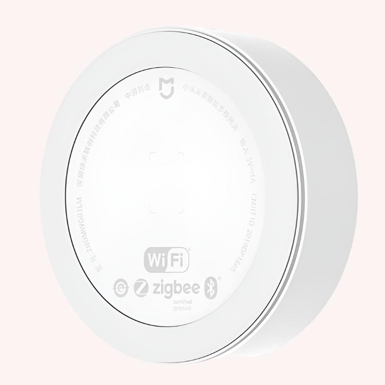 Original Xiaomi Multimode Smart Home Gateway ZigBee WiFi Bluetooth Mesh HUB Works with Mijia APP Apple Homekit (White)