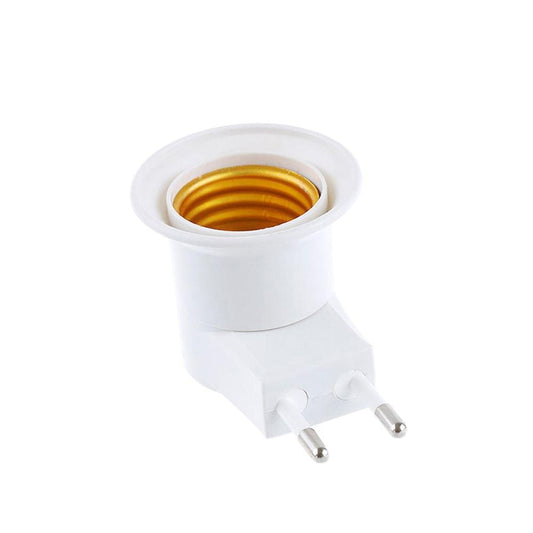 1 PCS EU Plug to E26/E27 Adapter LED Light Bulb Converter - EU Plug